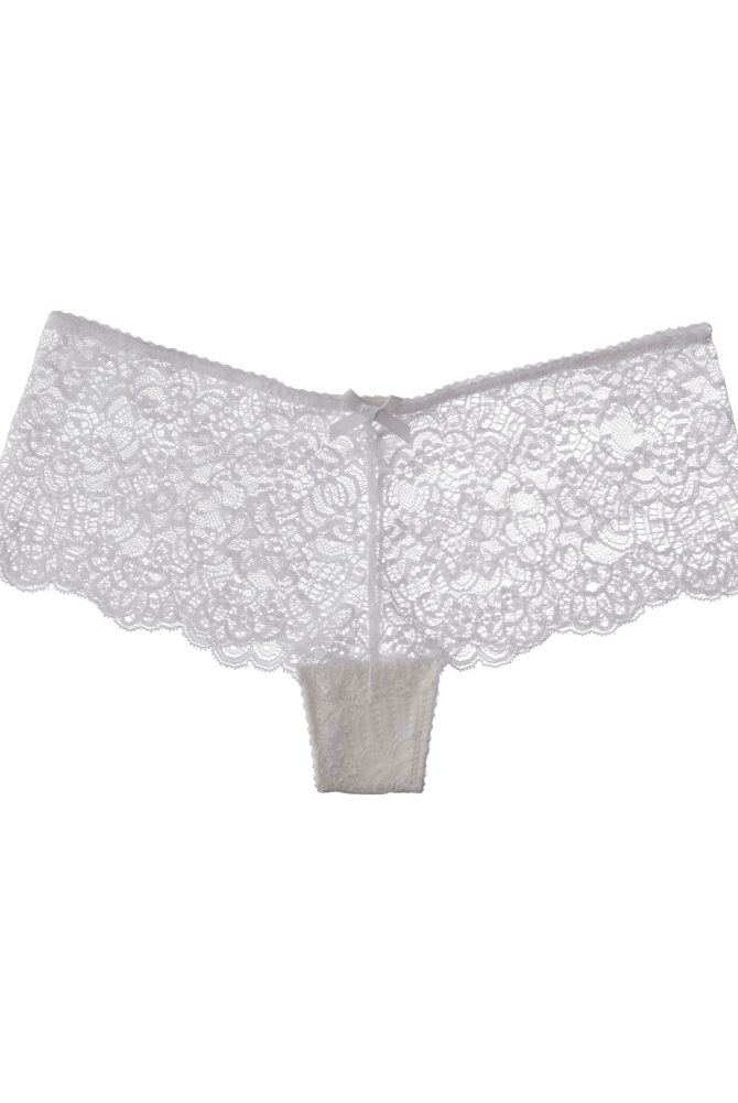 Seamless French Knickers In Ivory Lace Frenchie L.O.V.E. - InvisiBra