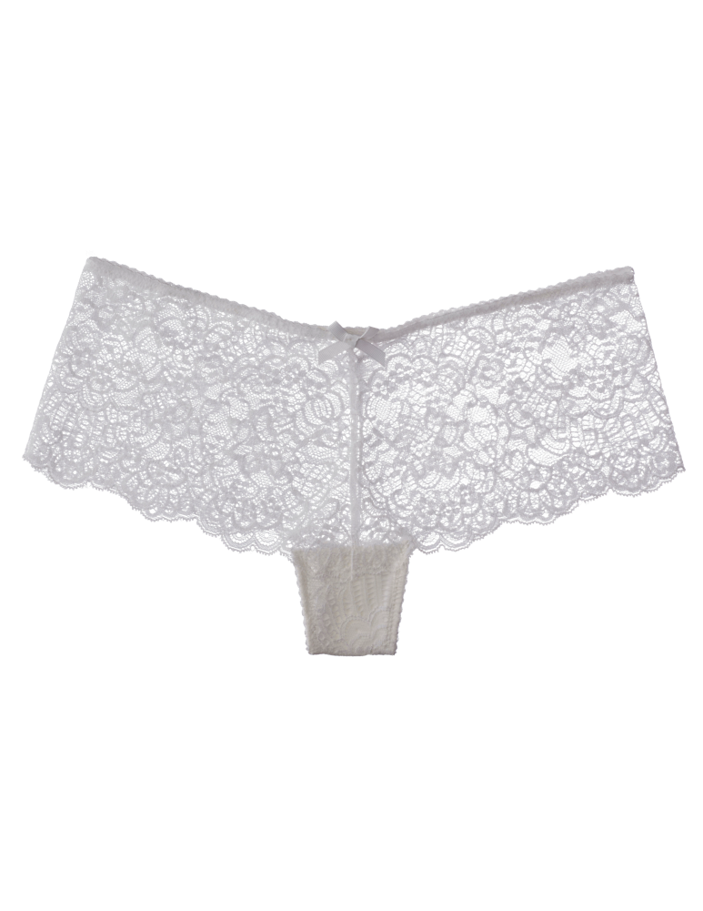 Seamless French Knickers In Ivory Lace Frenchie L.O.V.E. - InvisiBra