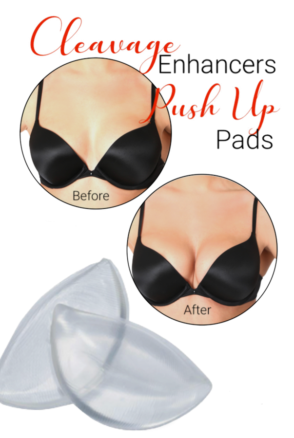Clear Silicone Push-up Bra Inserts Cleavage Enhancers - InvisiBra
