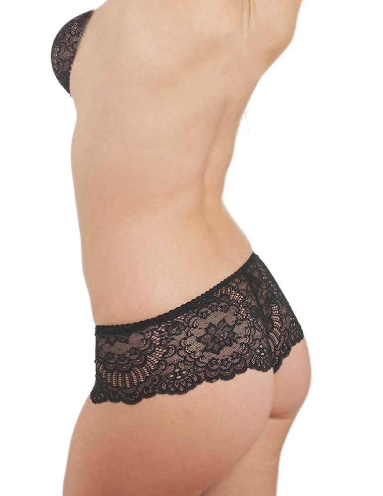 Black Lace French Knickers Flirt Frenchie - InvisiBra