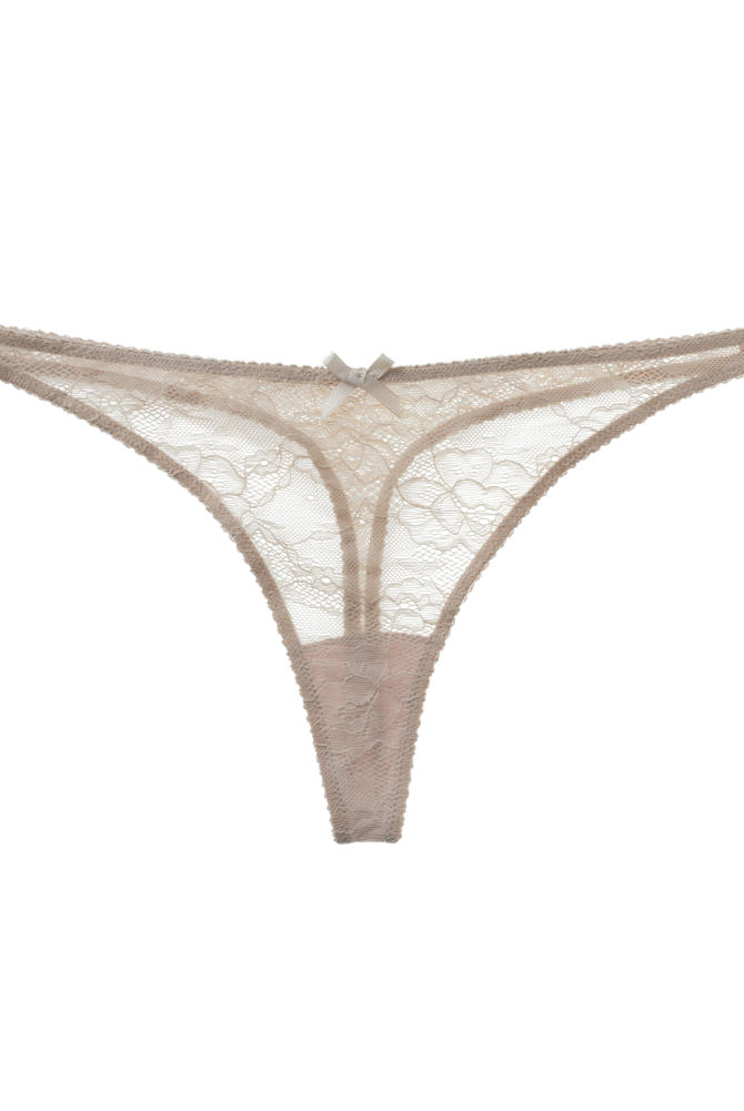 Nude Lace Thong Women Knickers Birthday Suit - InvisiBra