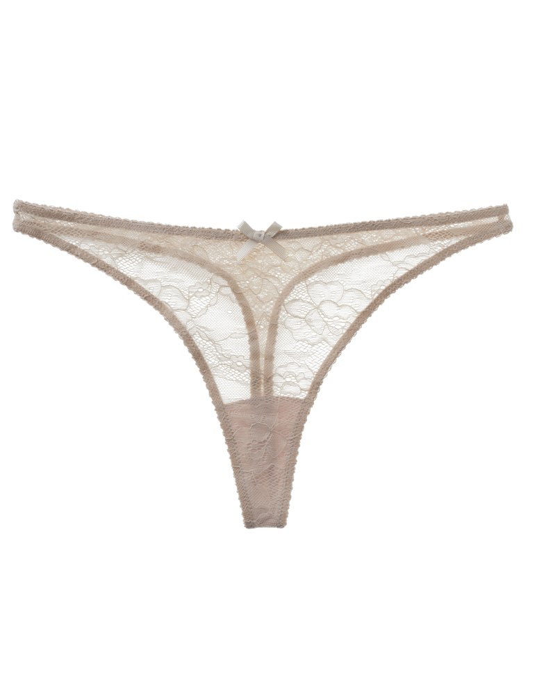 Nude Lace Thong Women Knickers Birthday Suit - InvisiBra