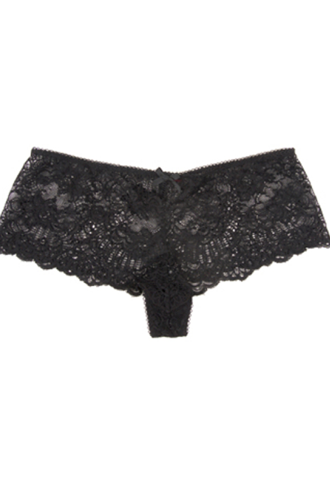 Black Lace French Knickers Flirt Frenchie - InvisiBra