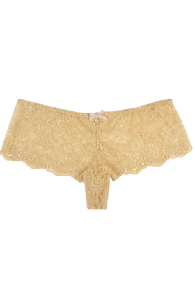 French Floral Lace Knickers In Nude Glamour - InvisiBra