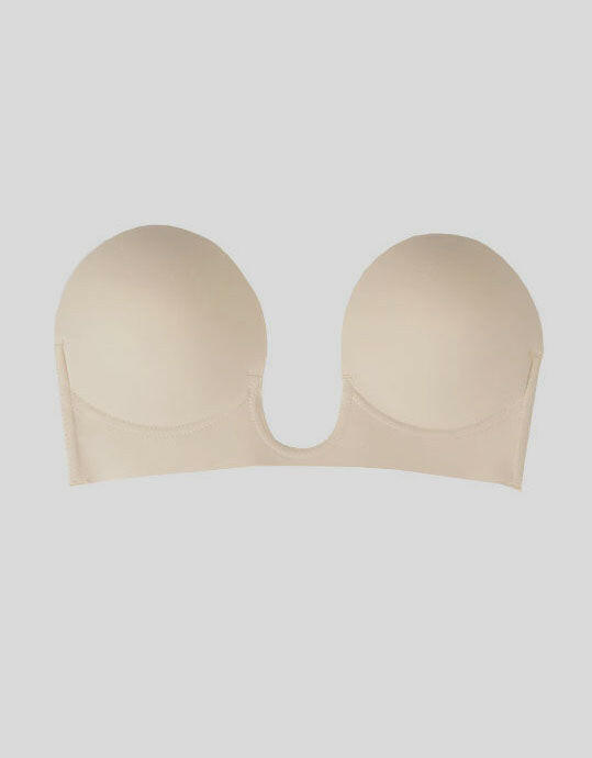 Nude U-Plunge Breathable Backless Bra Knock Out.